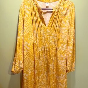 Mustard Old Navy Swing Mini Dress